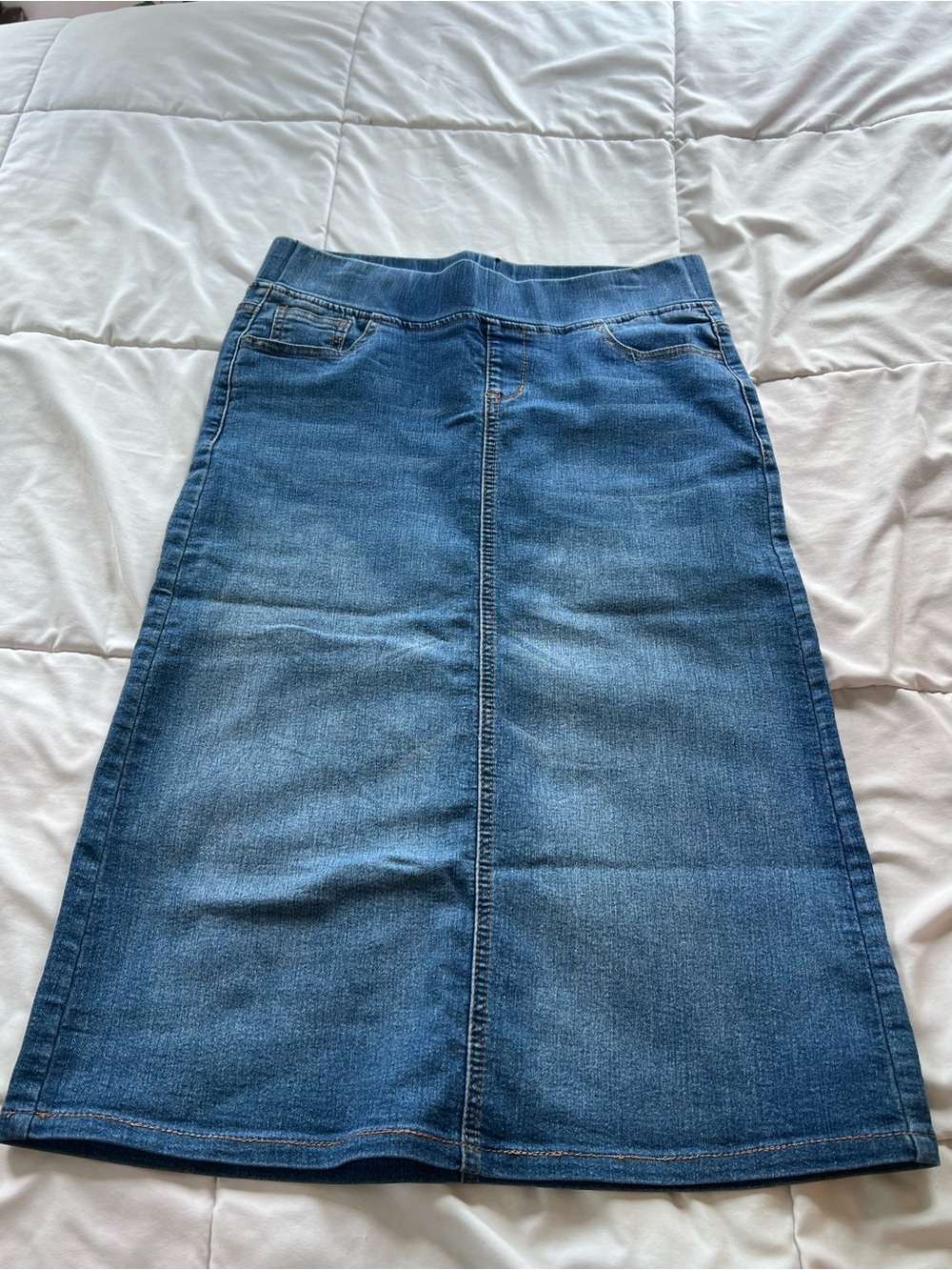 & Other Stories Blue Denim Maxi Skirt